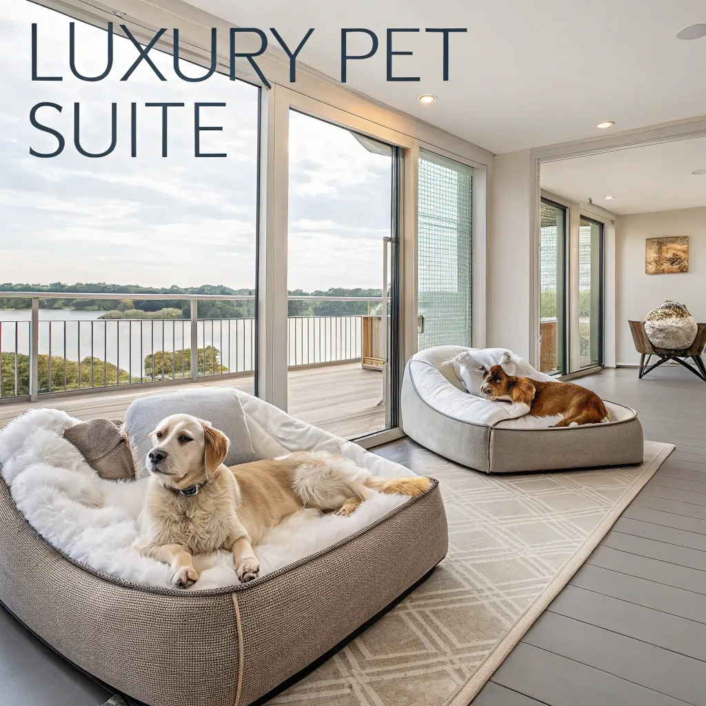 Luxury Pet Suite with comfortable amenities